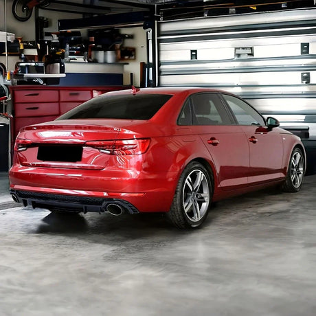 Audi A4 B9 8W S-Line 2015-2019 Diffusore Posteriore RS4 Look - autorivallo