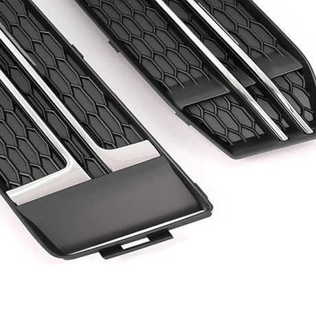 Audi A4 B9 S-Line 15-18 Griglie Fendinebbia RS4 Nero Cromato - autorivallo