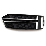 Audi A4 B9 S-Line 15-18 Griglie Fendinebbia RS4 Nero Opaco - autorivallo