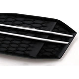 Audi A4 B9 S-Line 15-18 Griglie Fendinebbia RS4 Nero Opaco - autorivallo