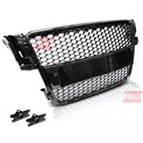 Audi A5 8T 2007-2011 Griglia Radiatore Look RS5 Nero Lucido - autorivallo