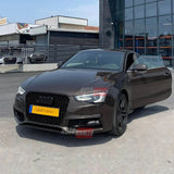 Audi A5 8T 2012-2016 Griglia Anteriore Look RS5 Nero Lucido - autorivallo