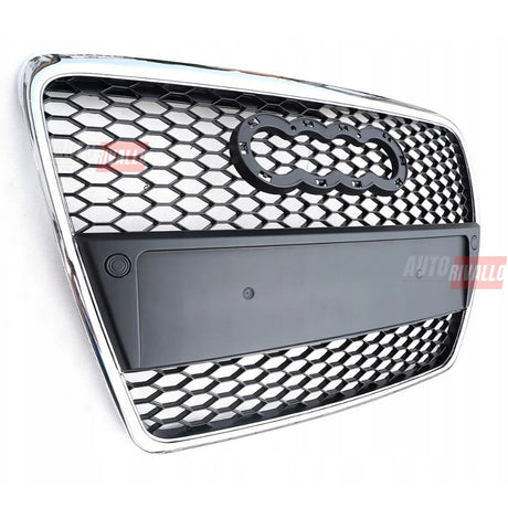 Audi A6 C6 4F 2004-2008 Griglia Radiatore Look RS6 Nero Cromato - autorivallo