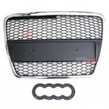 Audi A6 C6 4F 2004-2008 Griglia Radiatore Look RS6 Nero Cromato - autorivallo