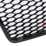 Audi A6 C6 4F 2008-2011 Griglia Radiatore Look RS6 Nero Lucido - autorivallo