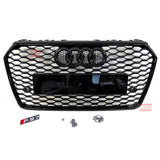Audi A7 4G C7 2014-2018 Griglia Anteriore RS7 Look Nero Lucido - autorivallo