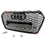 Audi A7 4G C7 2014-2018 Griglia Anteriore RS7 Look Nero Lucido - autorivallo