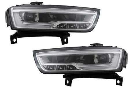 Audi Q3 8U Facelift 2015-2018 Fari Anteriori Full LED - Nero - autorivallo