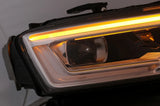 Audi Q3 8U Facelift 2015-2018 Fari Anteriori Full LED - Nero - autorivallo