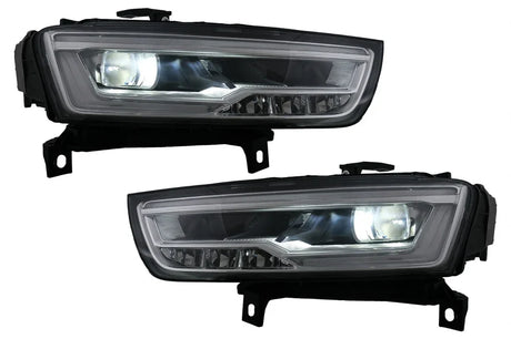 Audi Q3 8U Facelift 2015-2018 Fari Anteriori Full LED - Nero - autorivallo