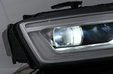 Audi Q3 8U Facelift 2015-2018 Fari Anteriori Full LED - Nero - autorivallo