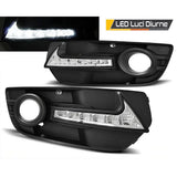 Audi Q5 8R 2008-2011 Griglie Fendinebbia Con Luci Diurne LED - autorivallo