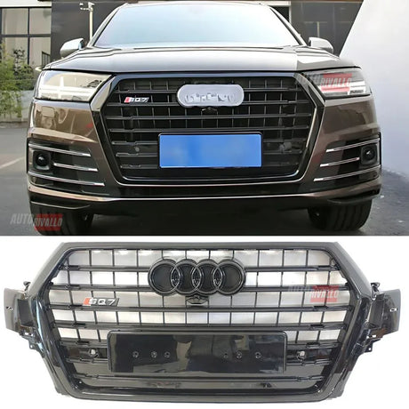 Audi Q7 4M 2015-2019 Griglia Anteriore SQ7 Look Nero Lucido - autorivallo