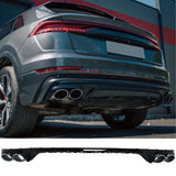 Audi Q8 S-Line 2018-2020 Diffusore Posteriore Doppia Uscita - autorivallo
