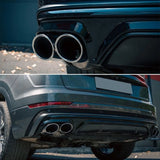 Audi Q8 S-Line 2018-2020 Diffusore Posteriore Doppia Uscita - autorivallo
