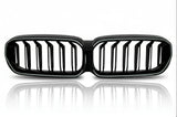 BMW 5 G30 G31 LCI 20-23 Griglia LED Doppia Striscia Nera Illuminata - autorivallo