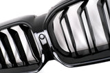 BMW 5 G30 G31 LCI 20-23 Griglia LED Doppia Striscia Nera Illuminata - autorivallo
