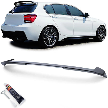 BMW Serie 1 F20 F21 2011-2015 Spoiler Sul Tetto Nero Lucido - autorivallo