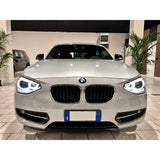 BMW 1 F20 F21 2010-2014 Fari Anteriori LED Diurne Angel Eyes - autorivallo