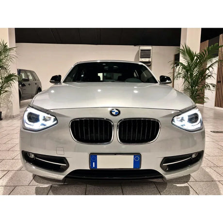 BMW 1 F20 F21 2010-2014 Fari Anteriori LED Diurne Angel Eyes - autorivallo