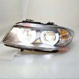 BMW Serie 3 E90 E91 05-08 Fari Anteriori Angel Eyes 3D U-LED - autorivallo