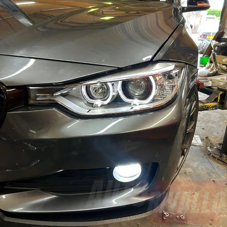BMW Serie 3 F30 F31 2011-2015 Fari Anteriori a LED H7 Neri - autorivallo