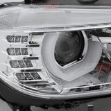 BMW Serie 3 F30 F31 2011-2015 Fari Anteriori LED Angel Eyes 3D - autorivallo