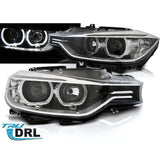 BMW Serie 3 F30 F31 2011-2015 Fari Anteriori a LED H7 Neri - autorivallo