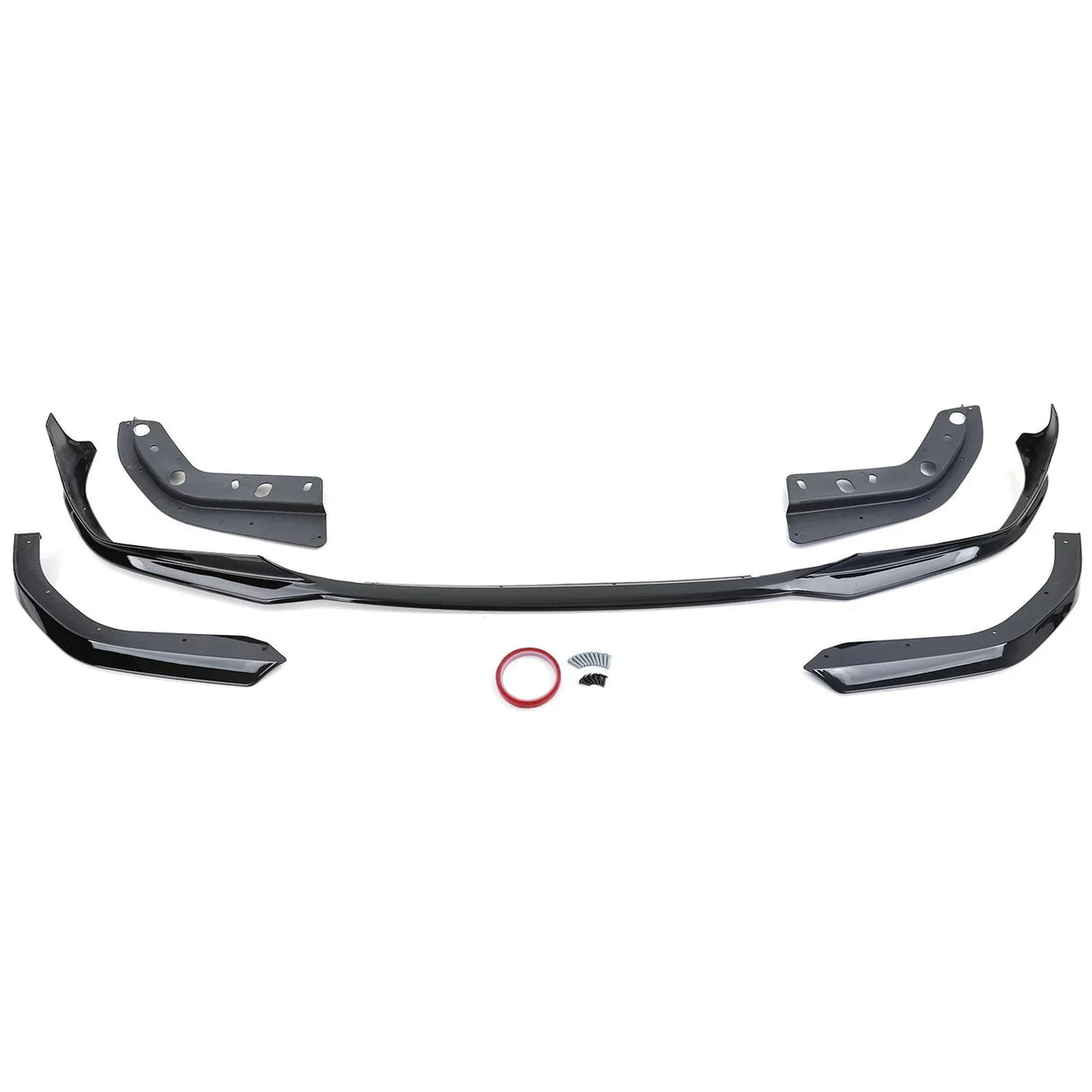 BMW Serie 3 G20 G21 2018–2022 Spoiler Anteriore Nero Lucido - autorivallo