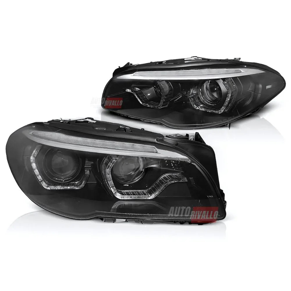 BMW Serie 5 F10 F11 2010-2013 Fari Anteriori Xenon DRL 3D LED - autorivallo
