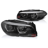 BMW Serie 5 F10 F11 2010-2013 Fari Anteriori Xenon DRL 3D LED - autorivallo