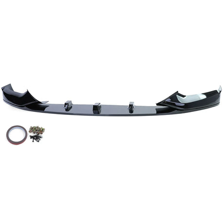 BMW Serie 5 G30 G31 2016–2020 Spoiler Anteriore Nero Lucido - autorivallo