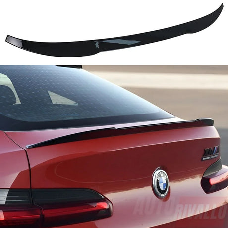 BMW X4 G02 2018-2024 Spoiler Cofano Posteriore Nero Lucido - autorivallo