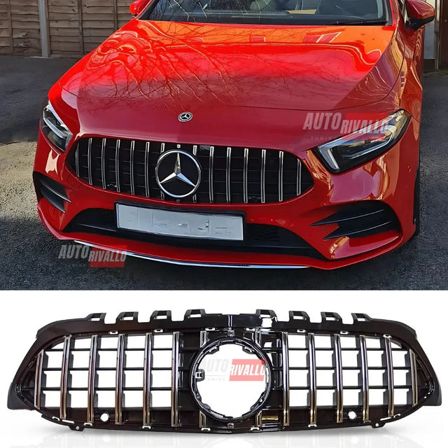 Mercedes A W177 18-22 Griglia Anteriore GTR Calandra AMG Look - autorivallo
