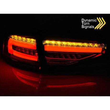 Audi A4 B8 2012-2015 Fari Fanali Posteriori a LED SEQ Rosso - autorivallo