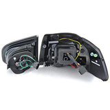 VW Golf 6 2008-2012 Fanali Posteriori LED Lightbar Nero Fumè - autorivallo