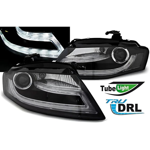 Audi A4 B8 2007-2011 Fari Anteriori Luci Diurne LED Tube DRL - autorivallo