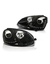 VW Golf 5 2003-2008 Fari Anteriori Luci Diurne LED DRL Reali - autorivallo
