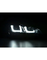 VW Golf 7 2012-2017 Fari Anteriori DRL LED R-Line Look Nero - autorivallo