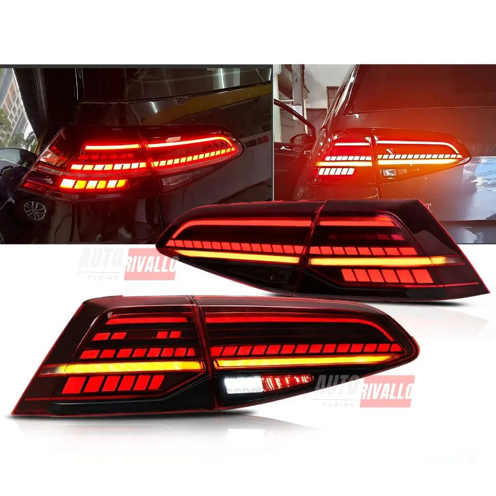VW Golf 7.5 2017-2019 Fari Posteriori Full LED GTI Rosso - autorivallo