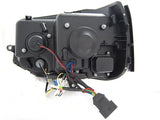 VW T5 2010-2015 Fari Anteriori Led Lightube T6 Look Nero - autorivallo