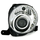 Fiat 500 2007-2016 Fari Anteriori Luci Diurne a LED Cromati - autorivallo
