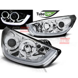 Hyundai IX35 2010-2013 Fari Anteriori LED Lightube Cromati - autorivallo