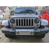 Jeep Wrangler JK 2007-2018 Fari Anteriori Full LED TFL Angel Eyes - autorivallo