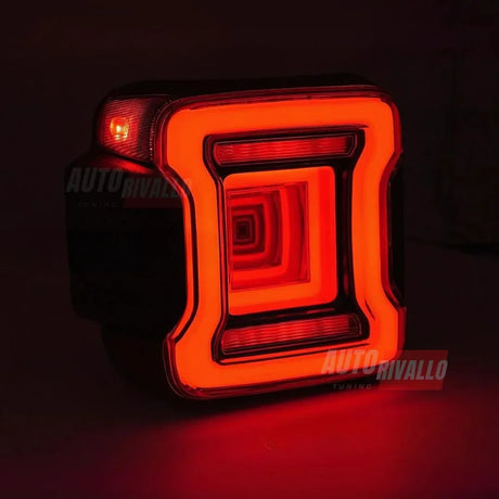 Jeep Wrangler IV JL 2017-2023 Fari Posteriori Full LED Rosso - autorivallo
