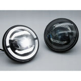 Jeep Wrangler ll 1996-2006 Fari Anteriori Full LED TFL Angel Eyes - autorivallo