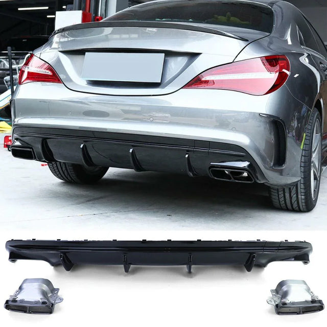 Mercedes CLA W117 2013-2018 AMG Line Diffusore CLA45 Look - autorivallo