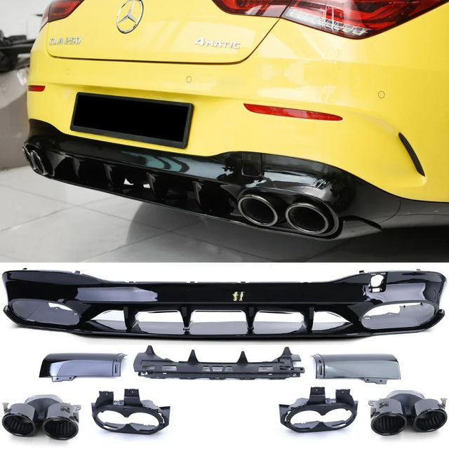 Mercedes CLA W118 2019-2023 AMG Line Diffusore 45S Look - autorivallo