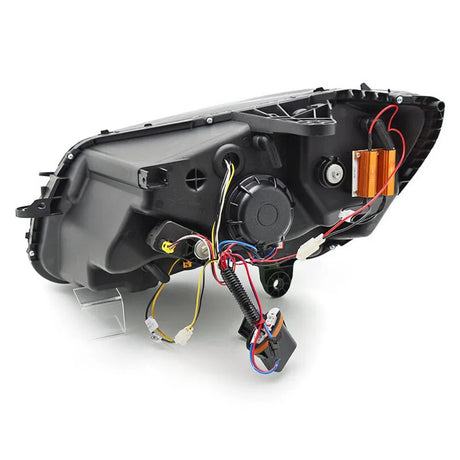 Mercedes C W205 2014-2018 Fari Anteriori LED Neri Lightube - autorivallo
