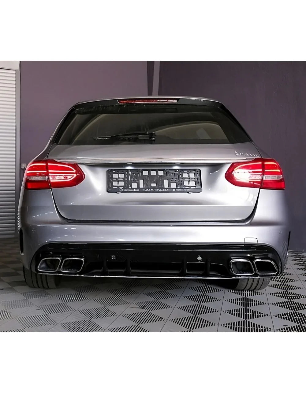 Mercedes C W205 S205 2014-2018 Diffusore Posteriore Linea AMG - autorivallo